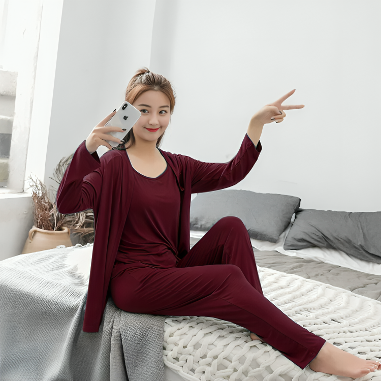 3PEICE NIGHT DRESS (SLEEP WEAR FOR WOMENS)