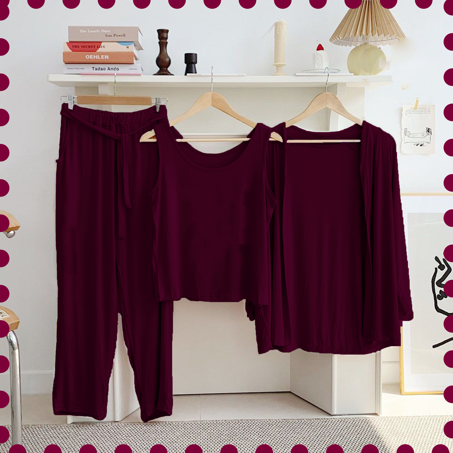 3PEICE NIGHT DRESS (SLEEP WEAR FOR WOMENS)