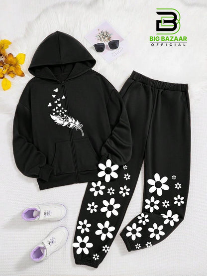 New Epriciate Printed Hoodie Trouser For Womens