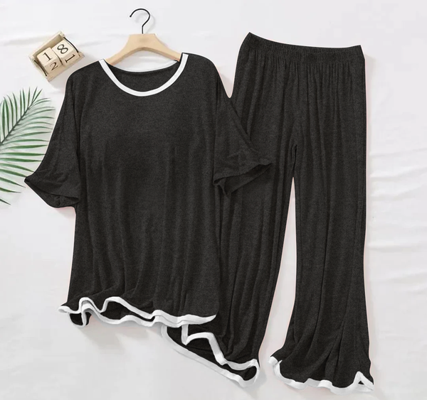 BEIGE STYLE 2PC LOUNGE WEAR FOR WOMENS