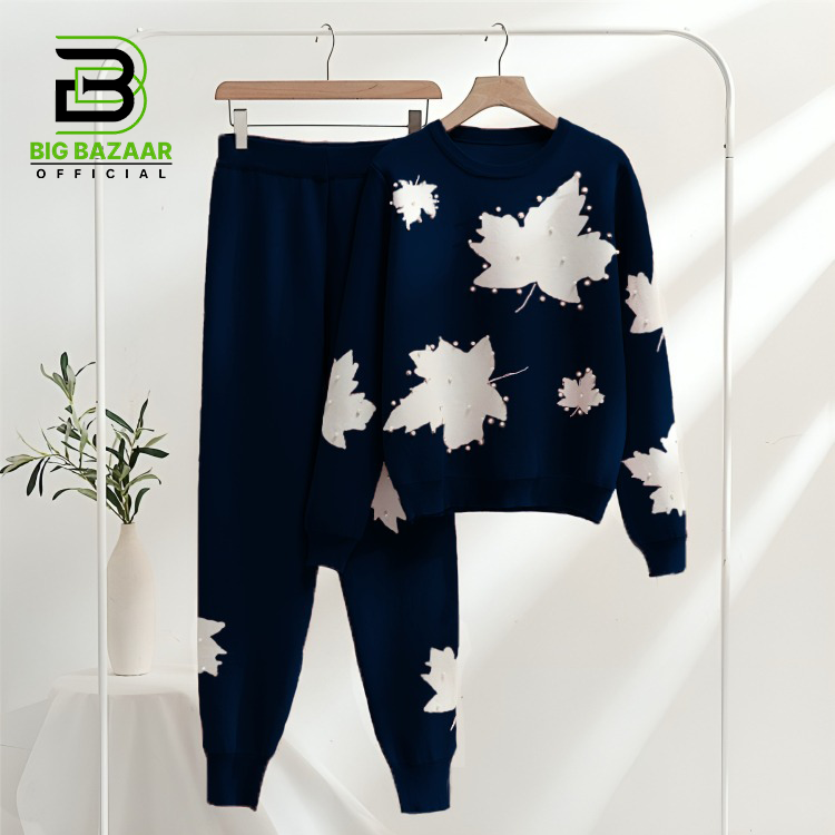 Maple Pulse Leaf lounge Wear Set For Womens