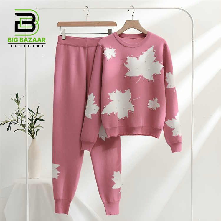 Maple Pulse Leaf lounge Wear Set For Womens