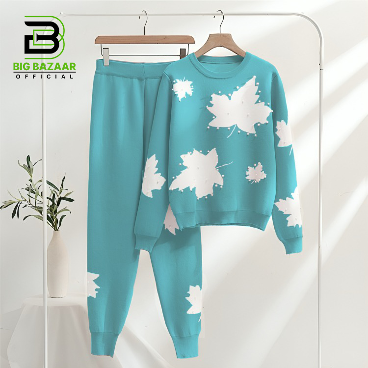 Maple Pulse Leaf lounge Wear Set For Womens