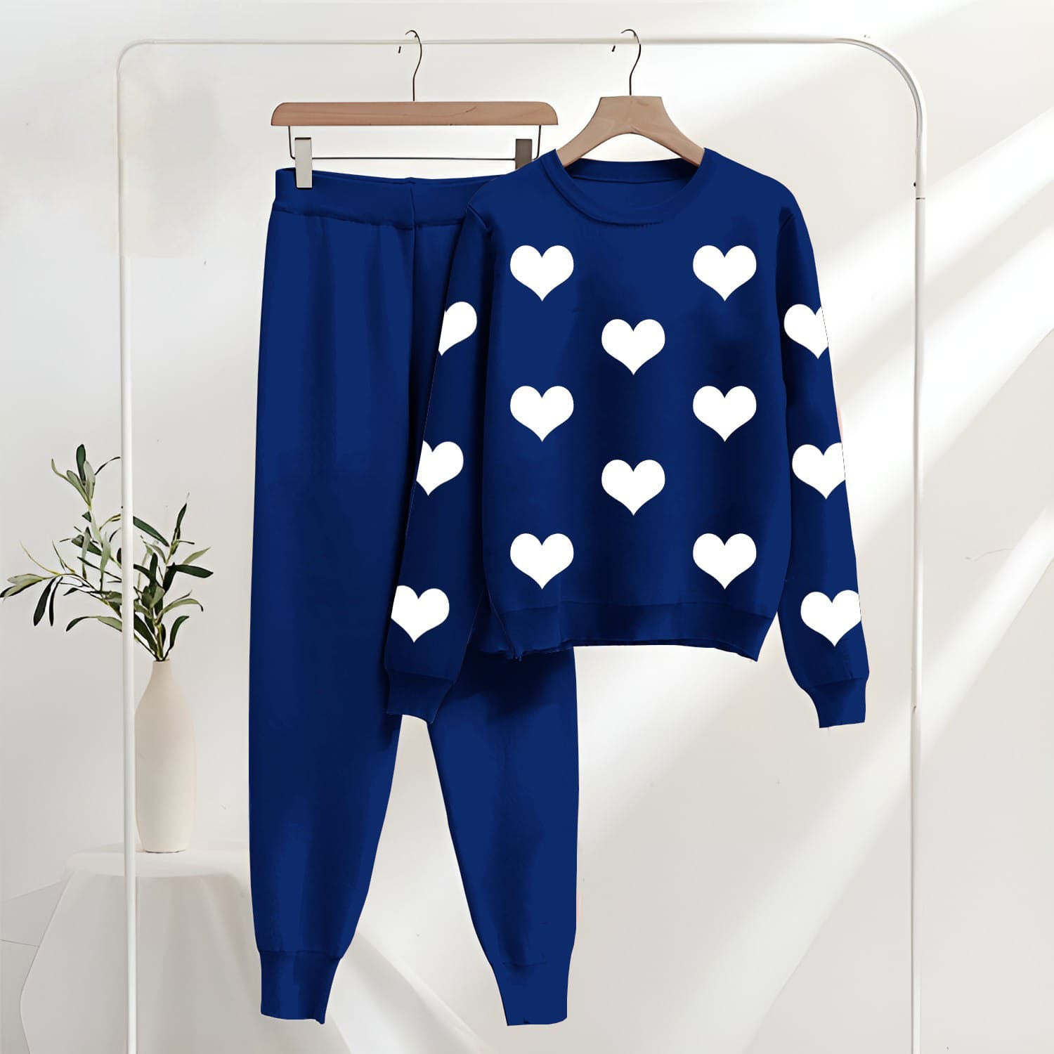 Winter Collection Heart Track Suit Shirt & Trouser
