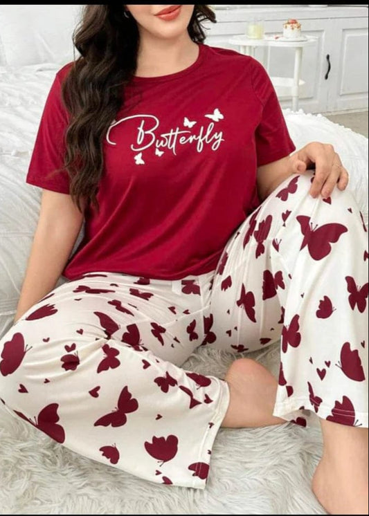 Butterfly Printed Pyjamas sets