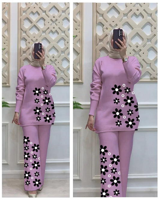 FLOWER SIDE PRINTED SET