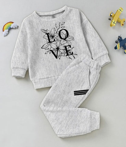 Sweat T-Shirt With Trouser For Girl & Boy | Kids Winter Collection