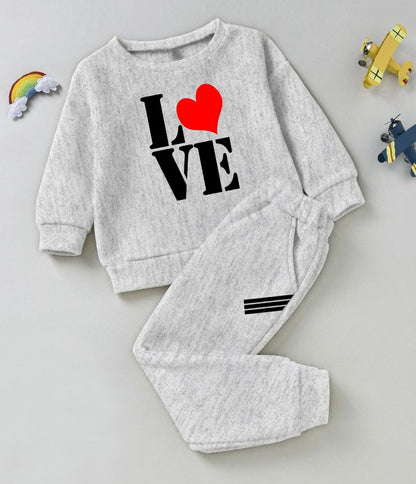 Sweat T-Shirt With Trouser For Girl & Boy | Kids Winter Collection