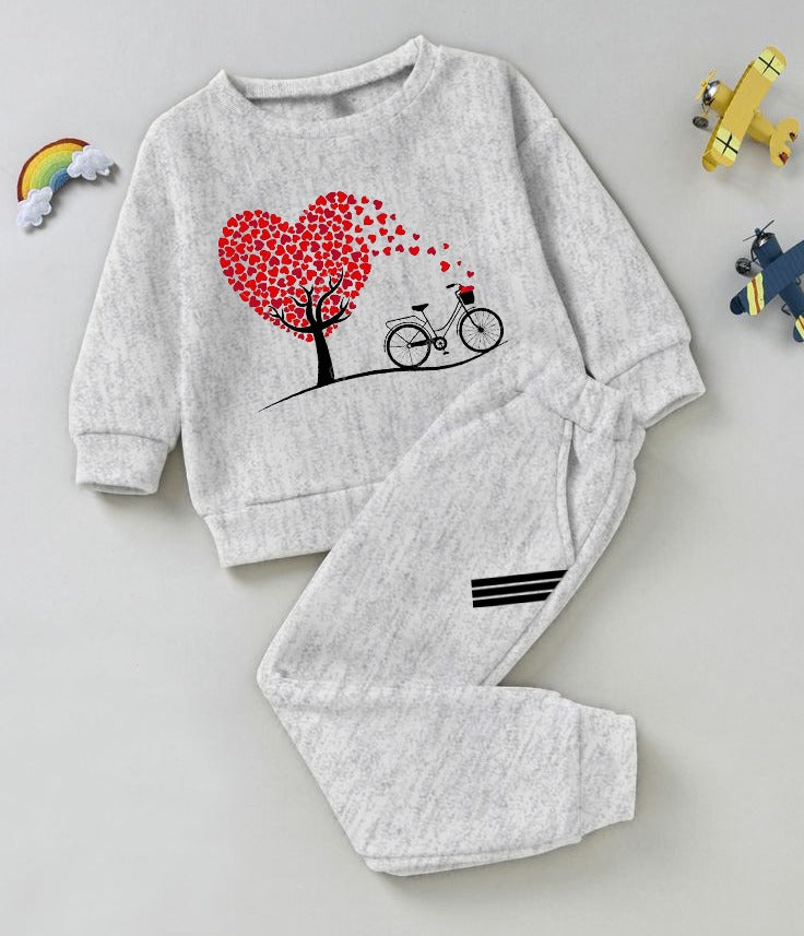 Sweat T-Shirt With Trouser For Girl & Boy | Kids Winter Collection