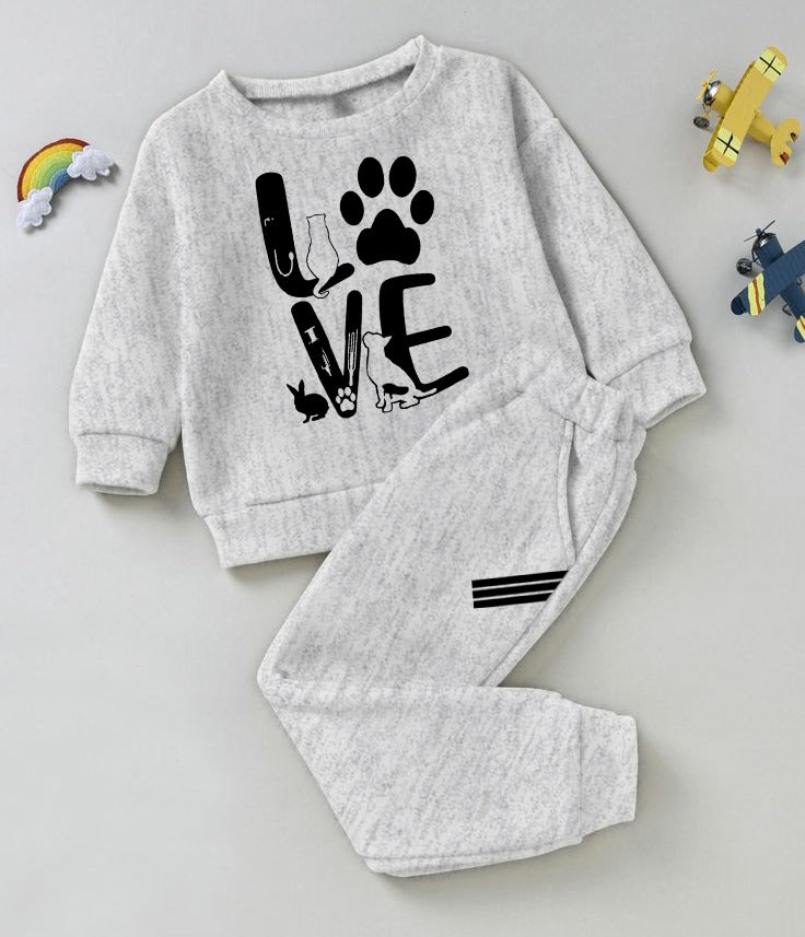 Sweat T-Shirt With Trouser For Girl & Boy | Kids Winter Collection