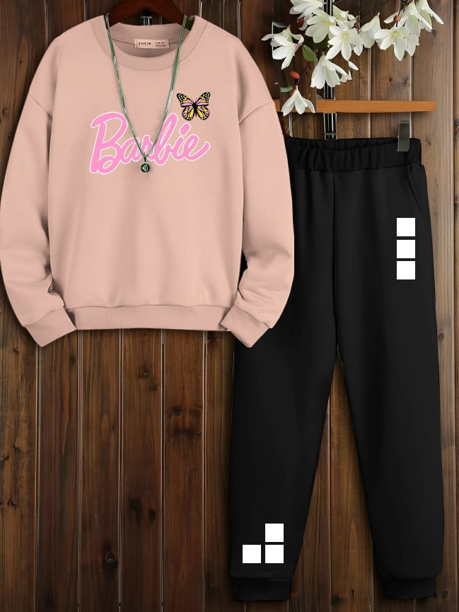 Sweat Shirt + Trouser "Pink & Black" (Winter Collection)