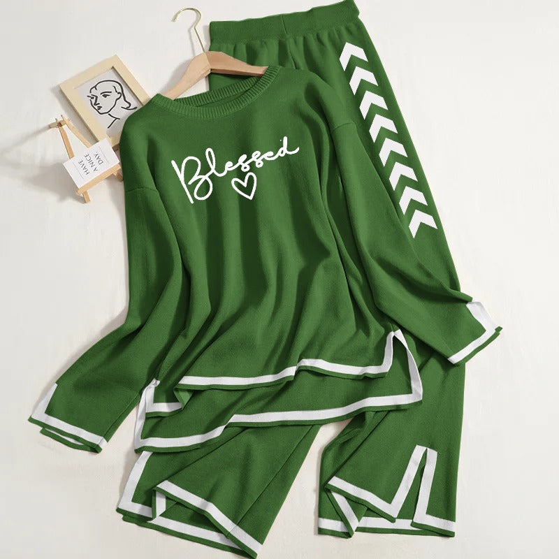 Winter Oversize Outfit | 2 Piece | Women Winter Collection (Green)