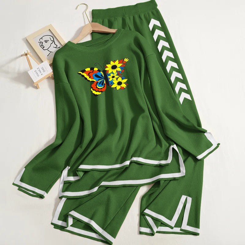 Winter Oversize Outfit | 2 Piece | Women Winter Collection (Green)