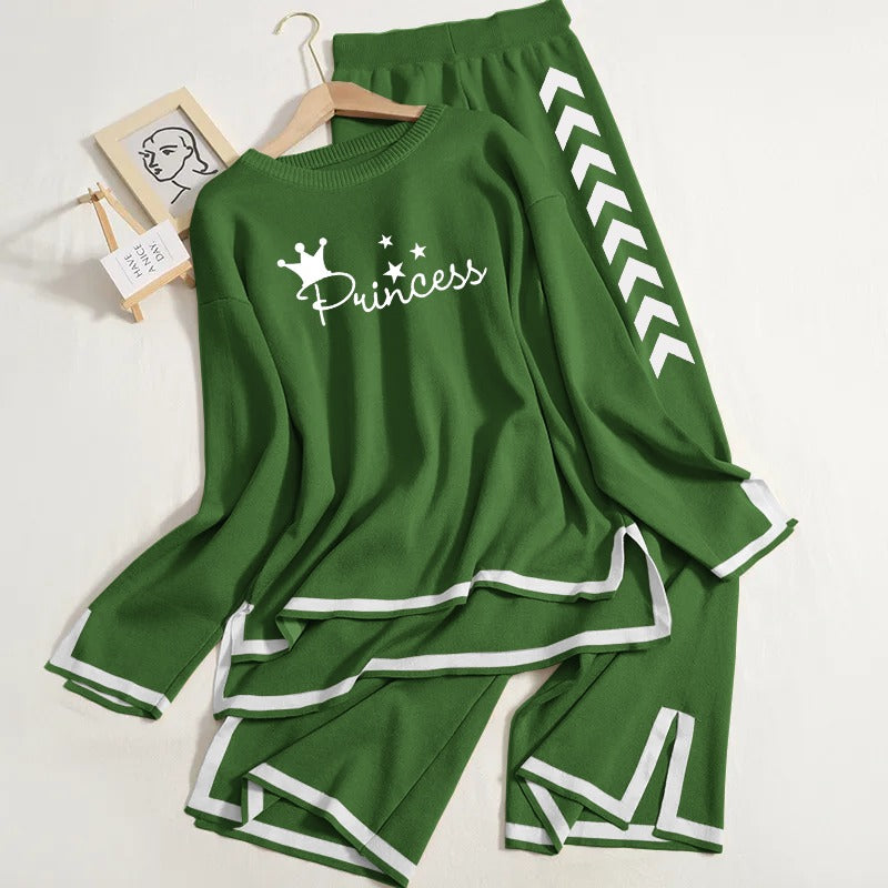 Winter Oversize Outfit | 2 Piece | Women Winter Collection (Green)