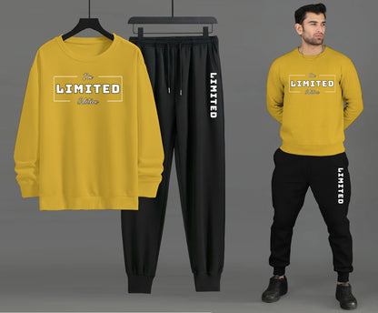 Sweat Shirt + Trouser | Winter Collection | Printed Yellow & Black