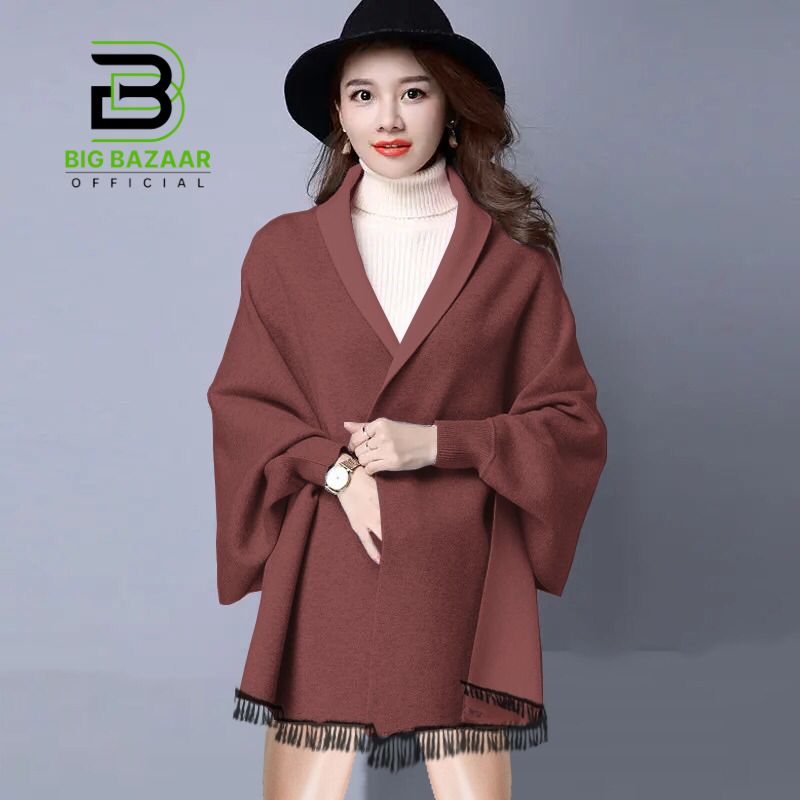 Winter Girls Shawls | Winter Collection (Brown)