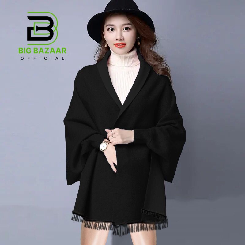 Winter Girls Shawls | Winter Collection (Black)