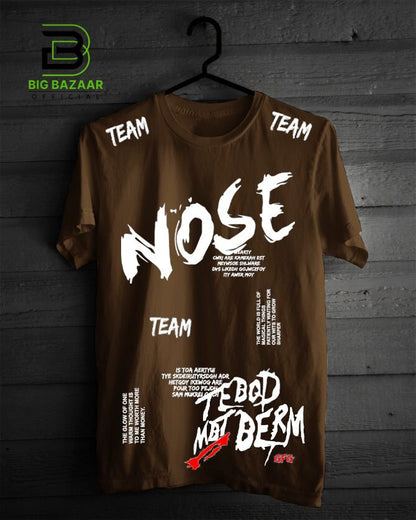 Nose Printed T Shirt For Boys Or Men In Multiple Colors