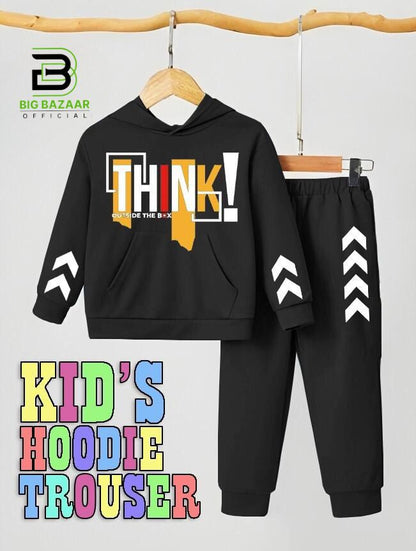 Kids Hoodie Trouser Tracksuits For Boys & Girls Kids Winter Clothes Hoodie +Trouser Sleeves Style Full