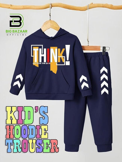 Kids Hoodie Trouser Tracksuits For Boys & Girls Kids Winter Clothes Hoodie +Trouser Sleeves Style Full