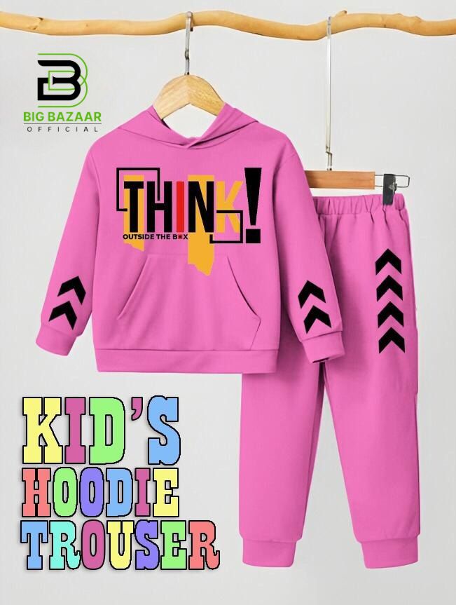 Kids Hoodie Trouser Tracksuits For Boys & Girls Kids Winter Clothes Hoodie +Trouser Sleeves Style Full