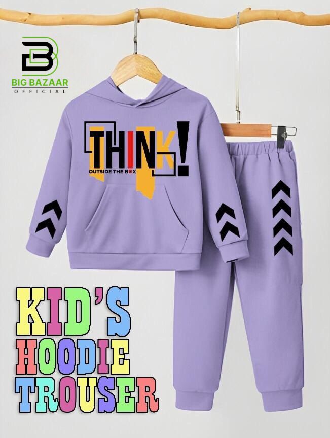 Kids Hoodie Trouser Tracksuits For Boys & Girls Kids Winter Clothes Hoodie +Trouser Sleeves Style Full