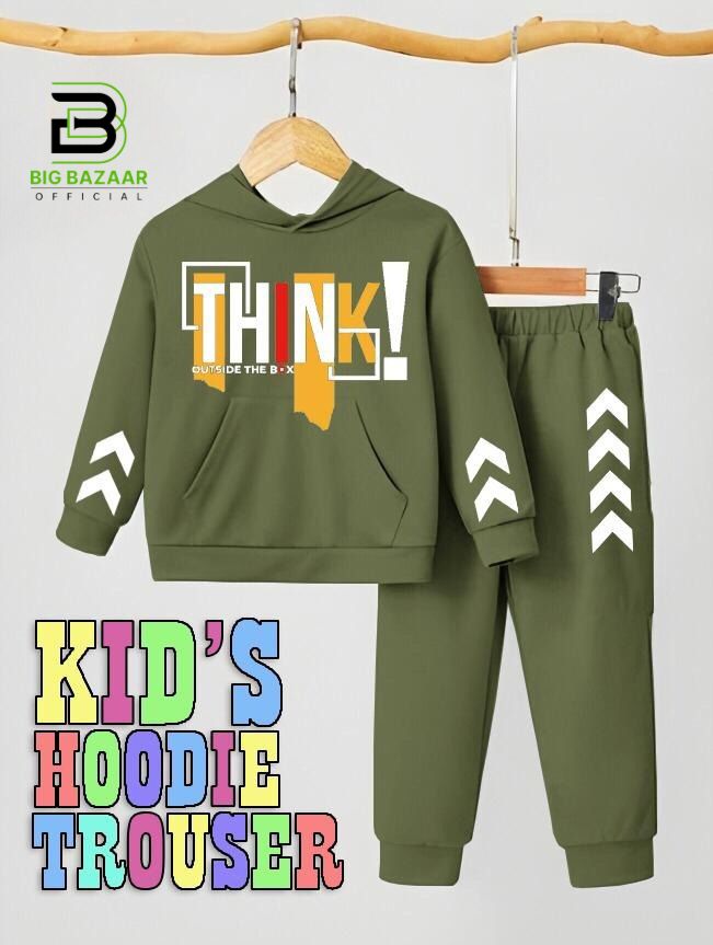 Kids Hoodie Trouser Tracksuits For Boys & Girls Kids Winter Clothes Hoodie +Trouser Sleeves Style Full