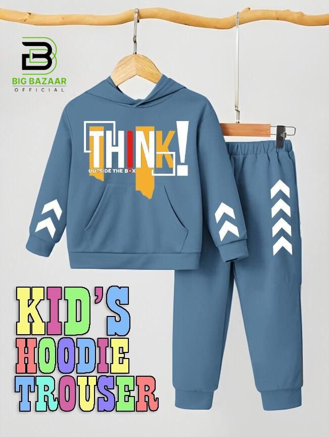 Kids Hoodie Trouser Tracksuits For Boys & Girls Kids Winter Clothes Hoodie +Trouser Sleeves Style Full