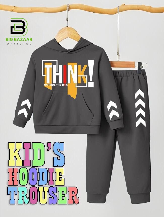 Kids Hoodie Trouser Tracksuits For Boys & Girls Kids Winter Clothes Hoodie +Trouser Sleeves Style Full