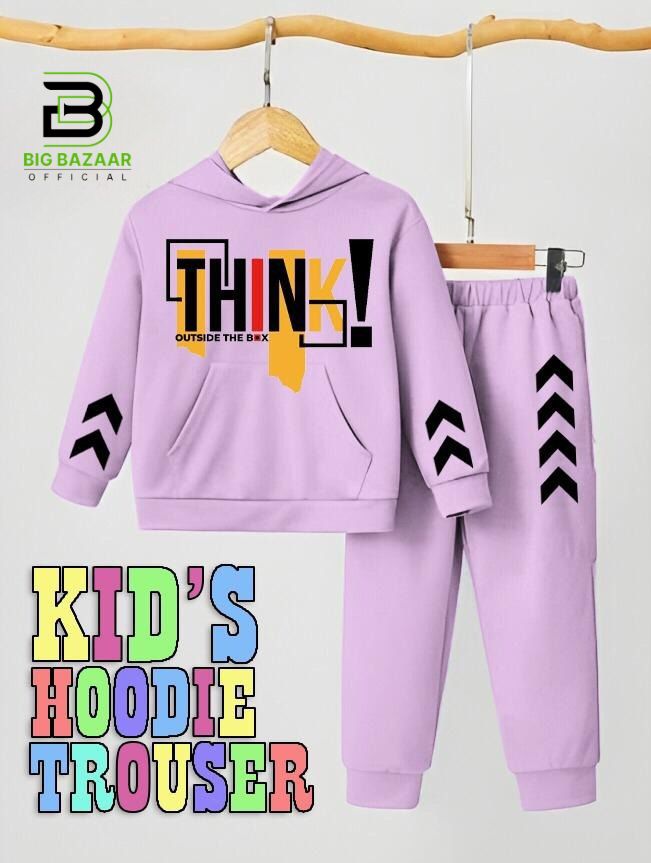 Kids Hoodie Trouser Tracksuits For Boys & Girls Kids Winter Clothes Hoodie +Trouser Sleeves Style Full