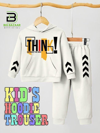 Kids Hoodie Trouser Tracksuits For Boys & Girls Kids Winter Clothes Hoodie +Trouser Sleeves Style Full