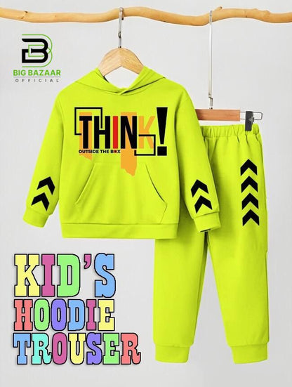 Kids Hoodie Trouser Tracksuits For Boys & Girls Kids Winter Clothes Hoodie +Trouser Sleeves Style Full