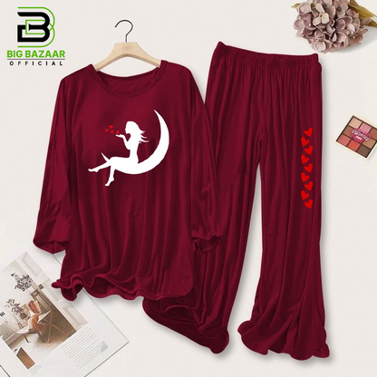 Printed Lounge Wear For Girls