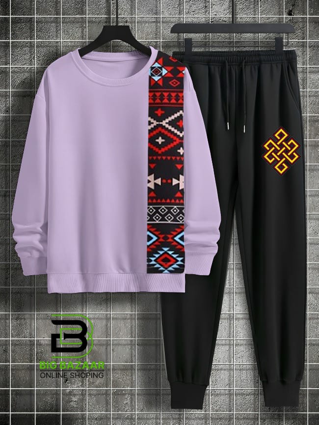 Sindhi Traditional DTF Printing Sweat Shirts Trouser For Mens