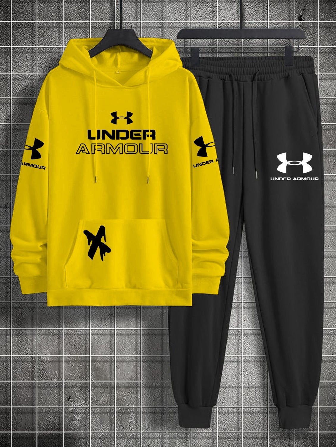 New Casual Under Armour Printed Hoodie & Trouser For Mens