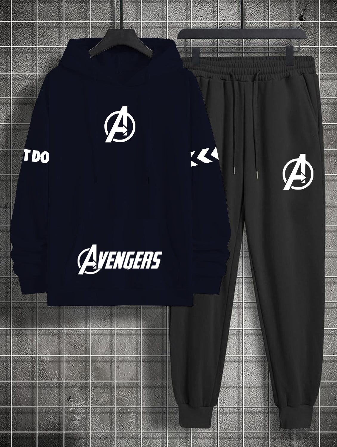 New Casual Avenger Printed Hoodie & Trouser For Womens