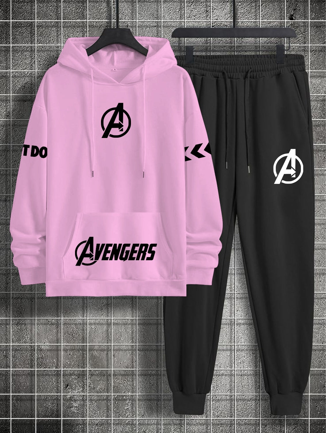 New Casual Avenger Printed Hoodie & Trouser For Womens