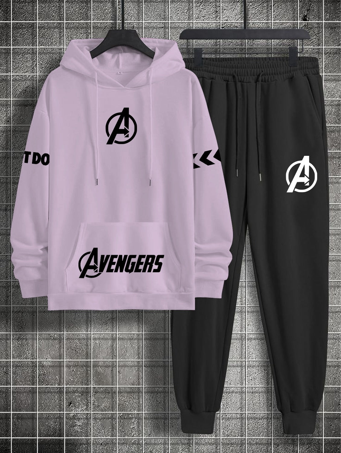 New Casual Avenger Printed Hoodie & Trouser For Womens