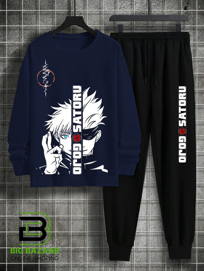 New Traditional Print Sweat Shirt & Trouser For Mens