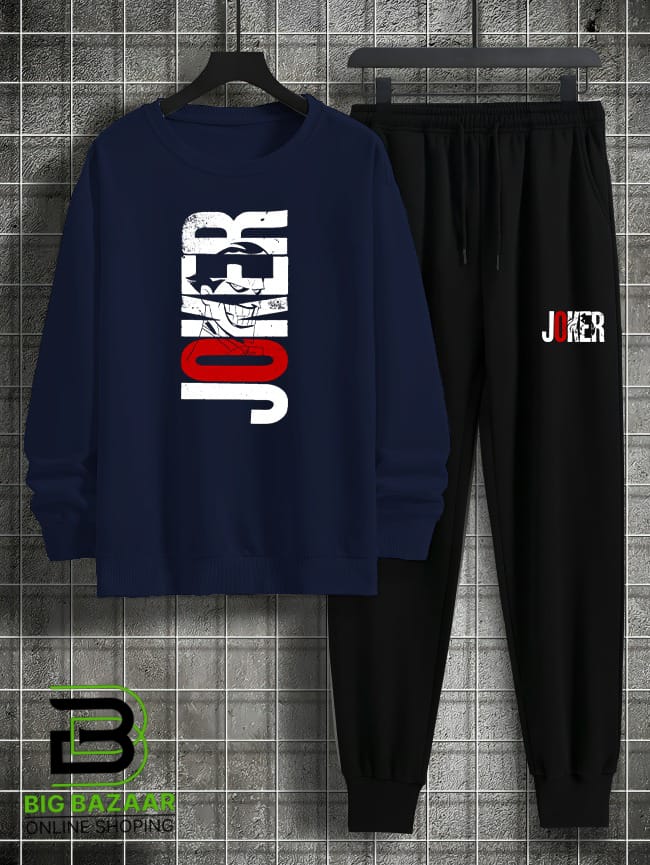 New Traditional Print Sweat Shirt & Trouser For Mens