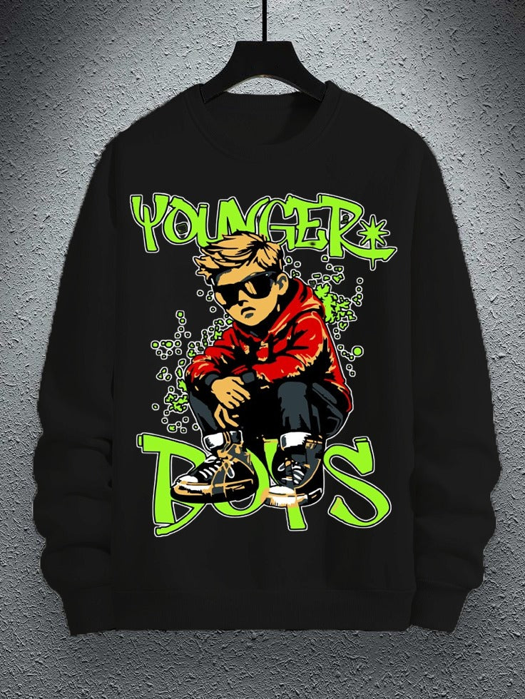 YOUNGER BOYS NEW PRINT SWEAT SHIRT FOR MENS