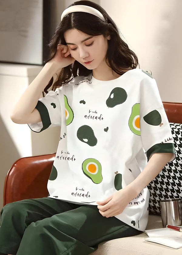 Avocado Printed Pajama Sets