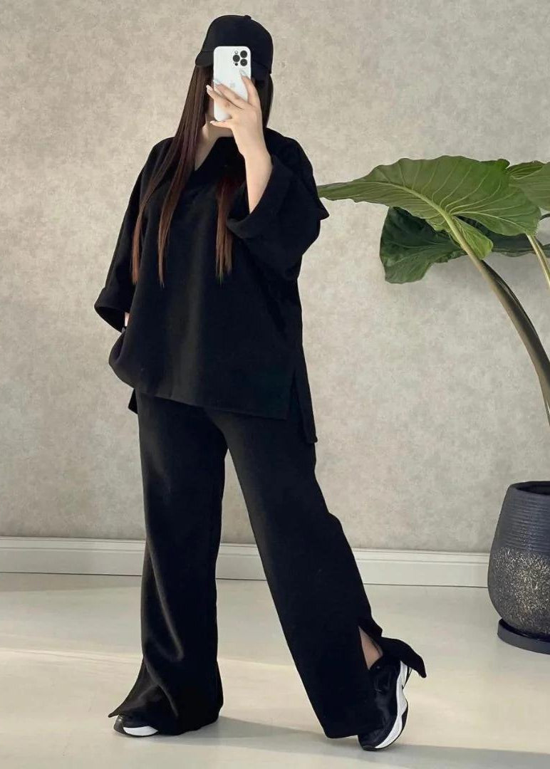WINTER BOTTOM CUT 2 PIECES FLEECA DRESS