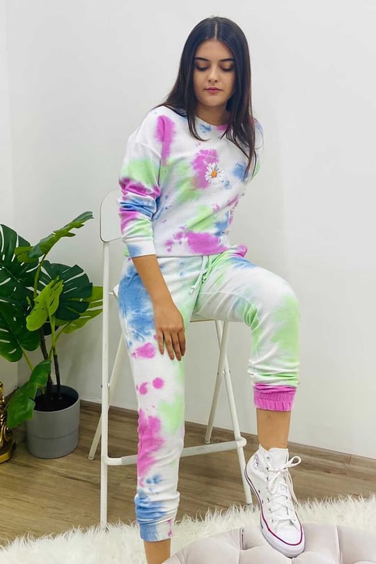 TIE & DIE TRACK SUIT SWEAT SHIRT & TROUSER