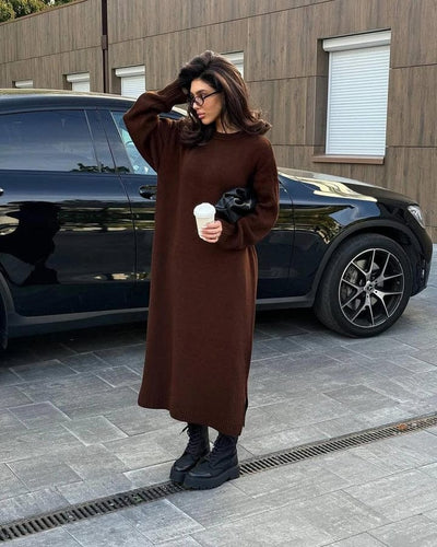 OVERSIZED COMFY BALLOON MAXI DRESS