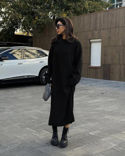 OVERSIZED COMFY BALLOON MAXI DRESS