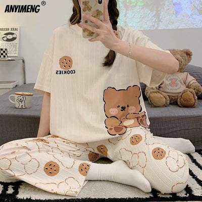 Cookies Bear Soft Cotton PJ Suit