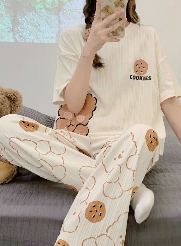 Cookies Bear Soft Cotton PJ Suit