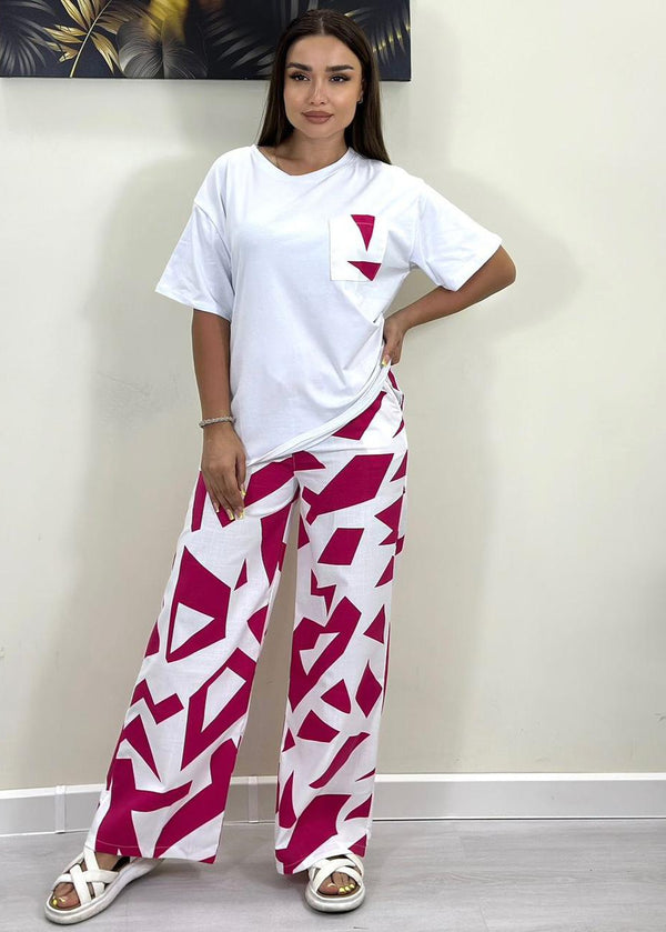 Boxes Color Stripe Summer Track Suit