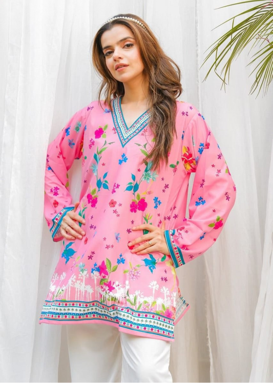 Elegant Floral Printed 2-Piece Summer Outfit for Women